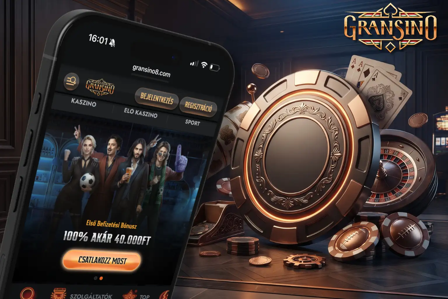 Gransino Casino App-schermafbeelding